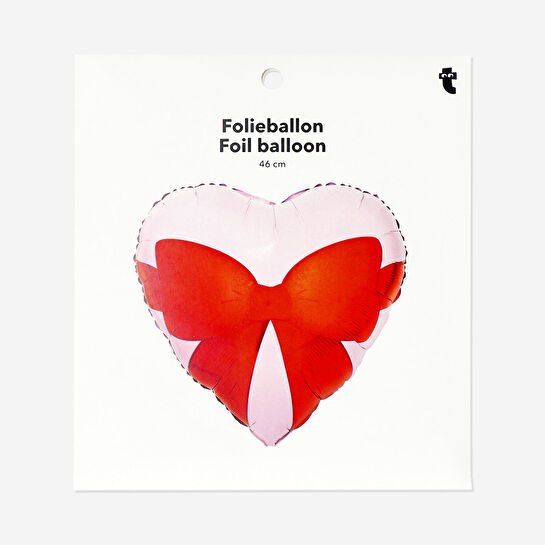 Flying Tiger Copenhagen Kurdele Detaylı Kalp Şekilli Folyo Balon