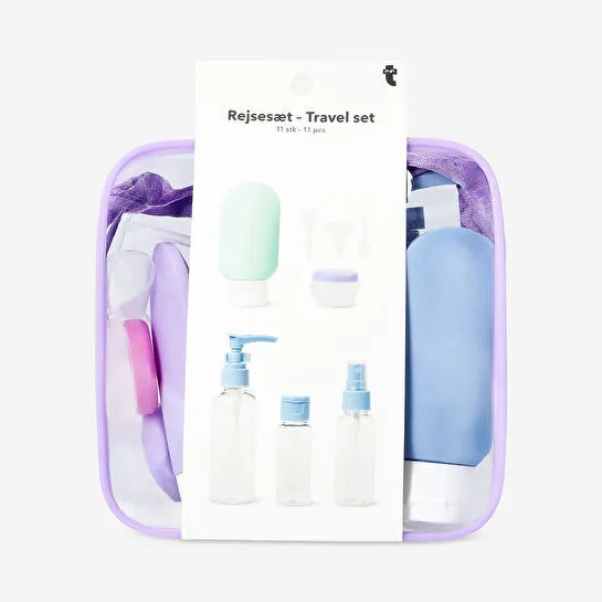 Flying Tiger Copenhagen 12'li Çantalı Seyahat Şişesi Seti