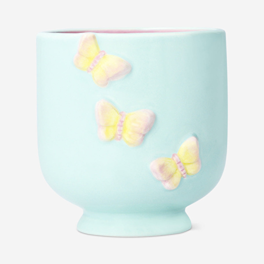 Flying Tiger Copenhagen Kelebek Desenli Seramik Vazo