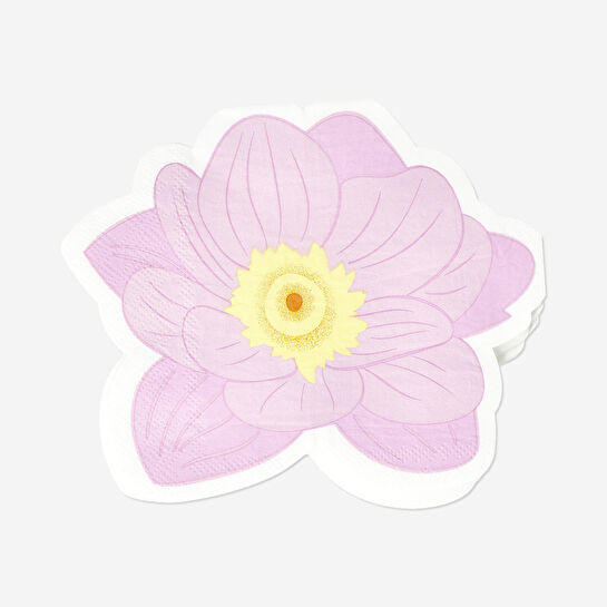 Flying Tiger Copenhagen Pembe Çiçek Şeklinde 16'lı Peçete