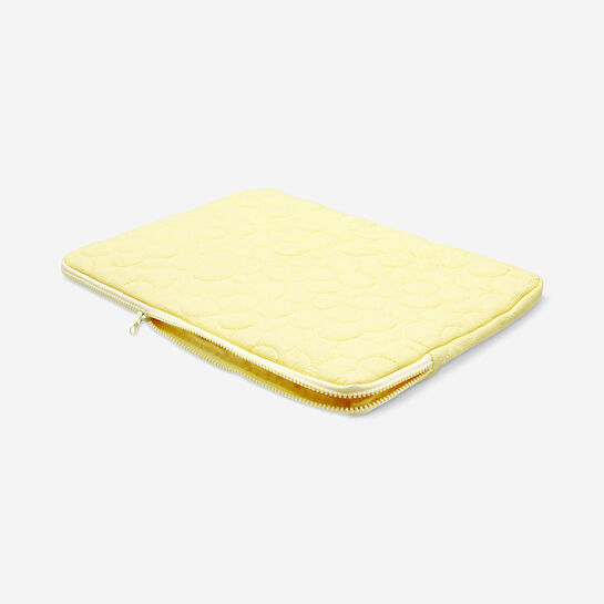 Flying Tiger Copenhagen Sarı Kapitone Çiçek Desenli Laptop Çantası