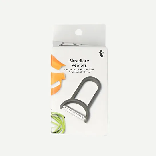 Flying Tiger Copenhagen Paslanmaz Çelik Gri Sebze Soyacağı 2'li