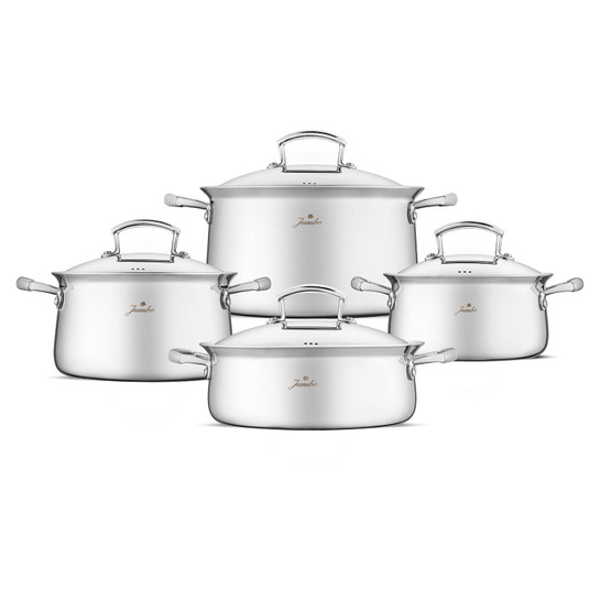 Jumbo Flame 5PLY 8 Parça Tencere Seti