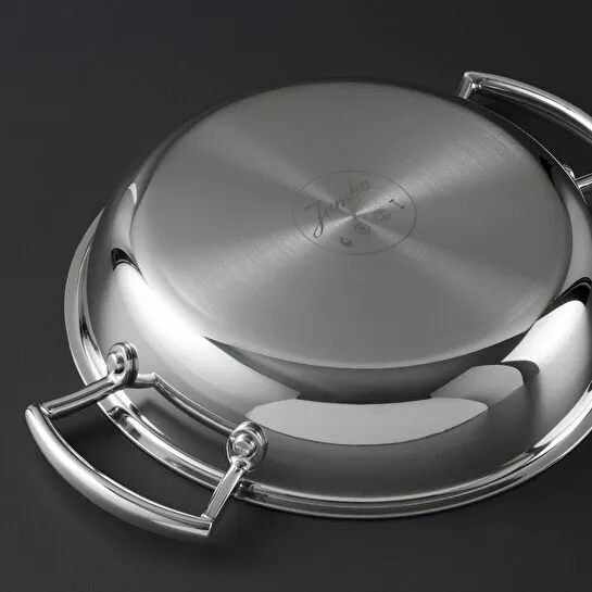 Jumbo Gourmet 26 cm İndüksiyon Tabanlı Çelik Pilav Tenceresi