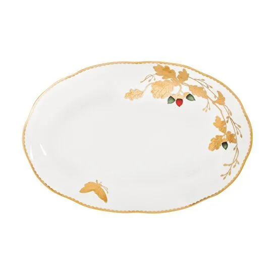 Jumbo Golden Butterfly 61 Parça 12 Kişilik Bone Yemek Takımı