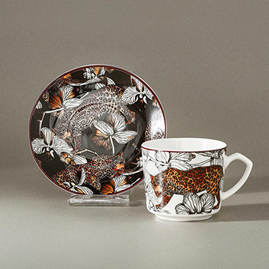 Karaca Tiger 2 Kişilik Kahve Fincan Takımı 80 ml