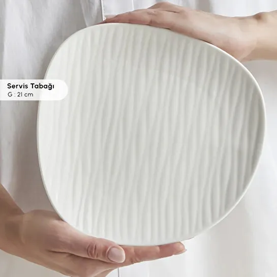 Karaca Forever Bone Oyster 26 Parça 6 Kişilik Kahvaltı Takımı