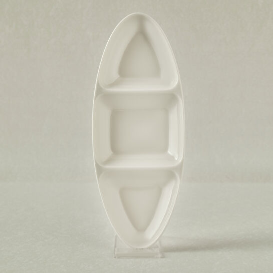 Karaca Stream Basic Line 3 Bölmeli Sunum Tabağı 26 cm