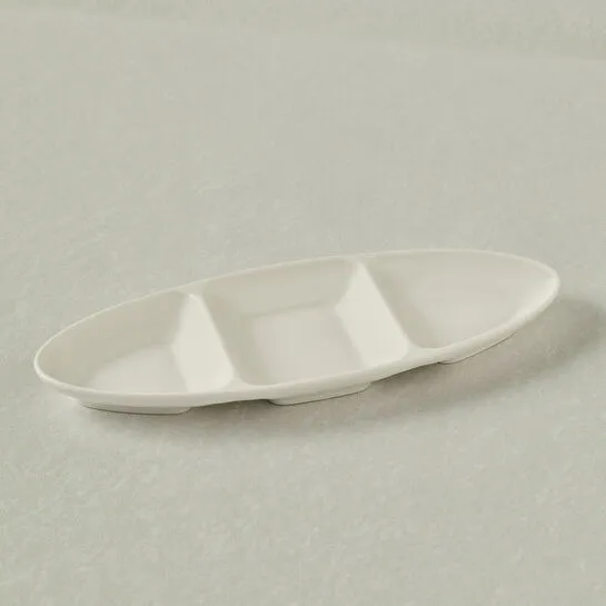 Karaca Stream Basic Line 3 Bölmeli Sunum Tabağı 26 cm