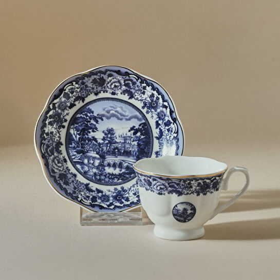 Karaca Blue Odyssey 6 Kişilik Kahve Fincan Takımı 80 ml