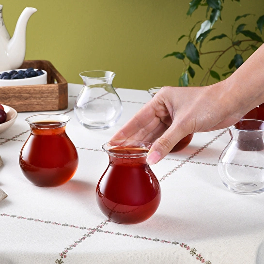 Karaca x Refika Tatlıcan 6'lı Çay Bardağı Seti