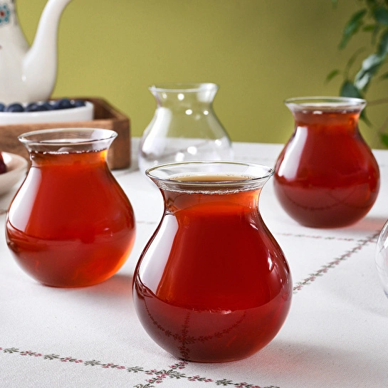 Karaca x Refika Tatlıcan 6'lı Çay Bardağı Seti