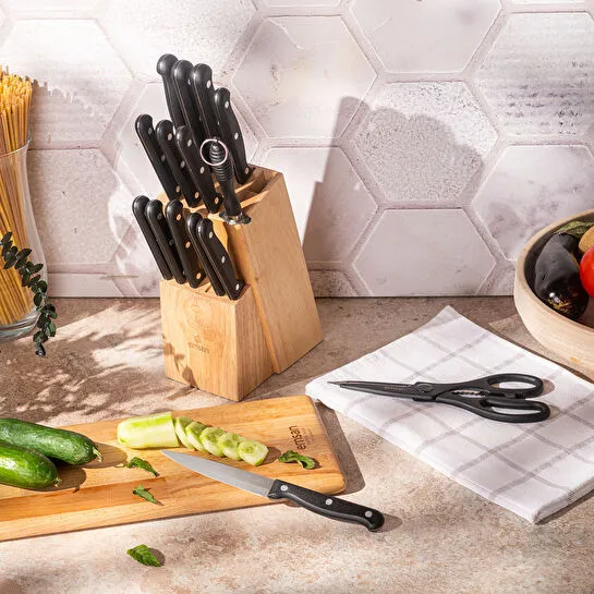 Emsan Universal 15 Parça Standlı Bıçak Seti