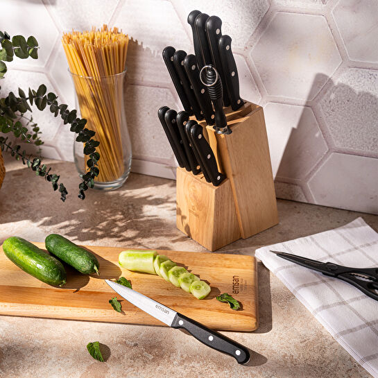 Emsan Universal 15 Parça Standlı Bıçak Seti