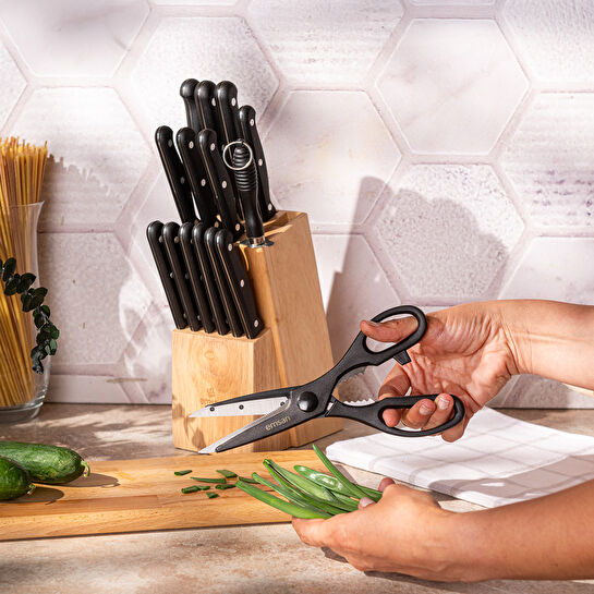 Emsan Universal 15 Parça Standlı Bıçak Seti