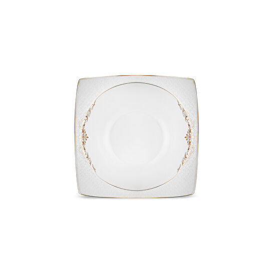 Emsan Lorella Fine Bone 61 Parça 12 Kişilik Kare Yemek Takımı Gold