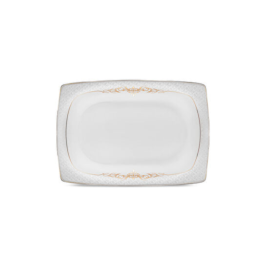 Emsan Lorella Fine Bone 61 Parça 12 Kişilik Kare Yemek Takımı Gold