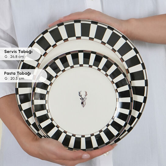 Karaca Elegance Bone Aries 24 Parça 6 Kişilik Yemek Takımı