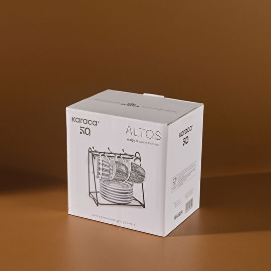Karaca Altos Standlı 6 Kişilik Kahve Fincanı 90 Ml