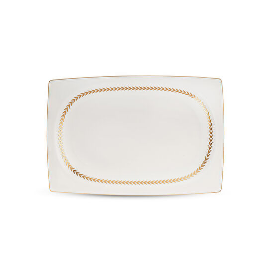 Emsan Başak Fine Bone 60 Parça 12 Kişilik Kare Yemek Takımı Gold