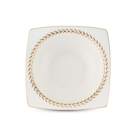 Emsan Başak Fine Bone 60 Parça 12 Kişilik Kare Yemek Takımı Gold