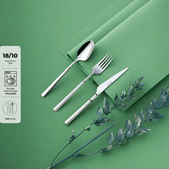 Emsan Penta 18 Parça 6 Kişilik Tatlı Çatal Kaşık Bıçak Seti