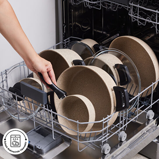 Karaca Biogranit Vincent 12 Parça Tencere Seti Kahverengi