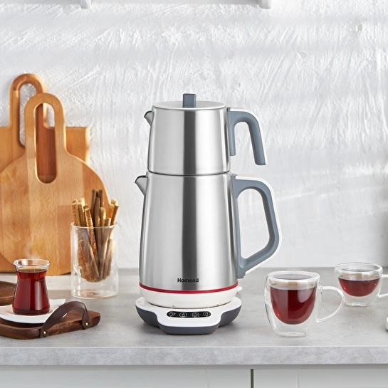 Homend Royaltea 1709H Dokunmatik Konuşan Çelik Çay Makinesi Inox