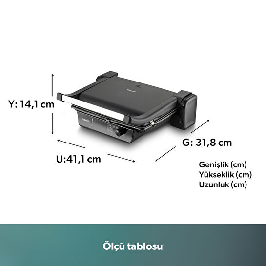 Homend Toastbuster 1334h Tost Makinesi Mat Siyah