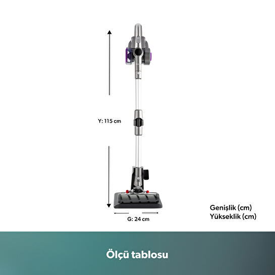 Homend Dustrider 1260h Dikey Şarjlı Kablosuz Süpürge