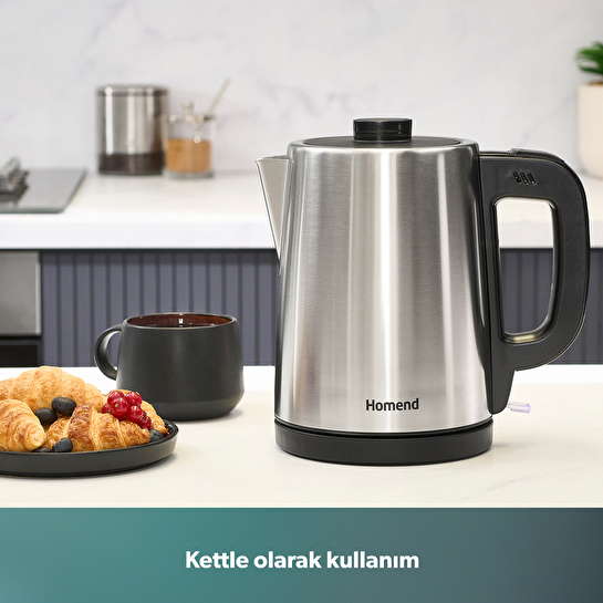Homend Royaltea 1728H Çelik Çay Makinesi Inox