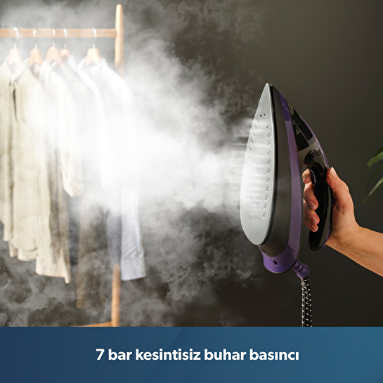 Homend Jetsteam 1173h Buhar Kazanlı Ütü Mor Siyah