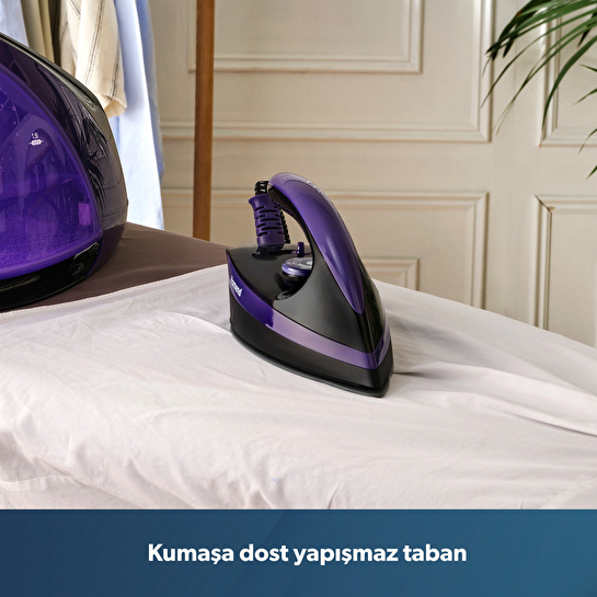 Homend Jetsteam 1173h Buhar Kazanlı Ütü Mor Siyah