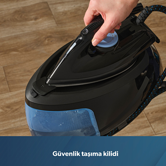 Homend Steamwork 1169H Buhar Kazanlı Ütü Siyah Mavi