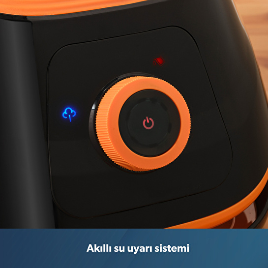 Homend Jetsteam 1174H Otomatik Sıcaklık Ayarlı Buhar Kazanlı Ütü Siyah Turuncu