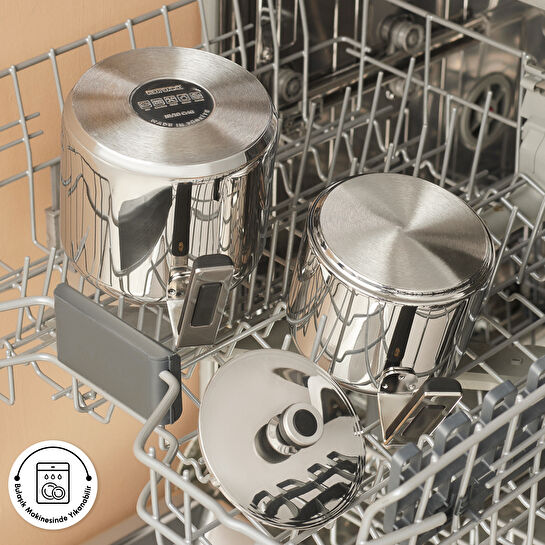 Karaca Yasemin İndüksiyon Tabanlı Çelik Midi Çaydanlık Takımı