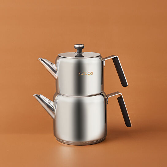 Karaca Yasemin İndüksiyon Tabanlı Çelik Midi Çaydanlık Takımı