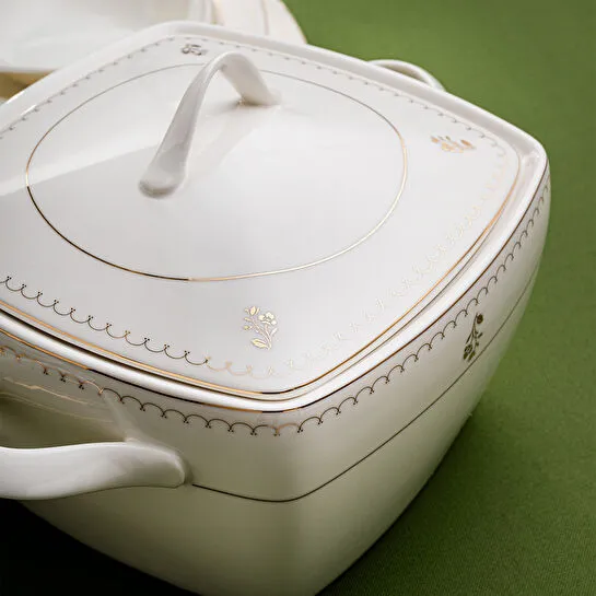 Emsan Belinda 60 Parça Yarım Kare 12 Kişilik Yemek Takımı