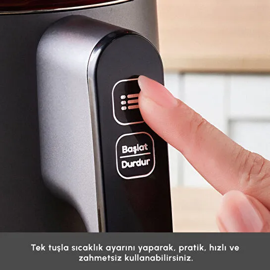 Karaca Cool Touch 1502 Çift Cidarlı Dijital Ekran Çay Makinesi Silver
