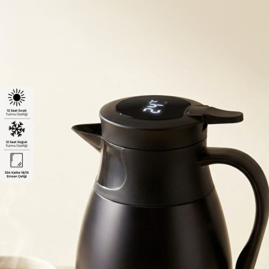 Emsan Royal Ditijal Göstergeli 1.4 L Termos Siyah