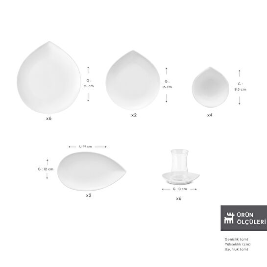 Karaca Forever Bone Solta 26 Parça 6 Kişilik Kahvaltı Takımı