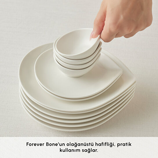 Karaca Forever Bone Solta 26 Parça 6 Kişilik Kahvaltı Takımı