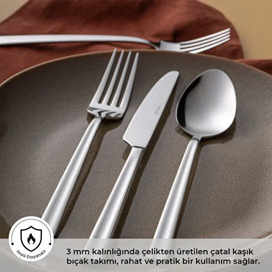 Emsan Çınar 24 Parça Kutulu Çatal Kaşık Bıçak Takımı