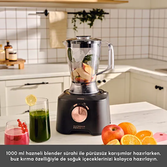 Karaca Mastermaid Power Max 11 in 1 Mutfak Robotu 2500W Black Copper