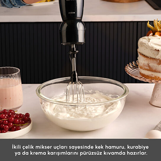 Karaca Mutfak Robotu 2000W Shiny Black