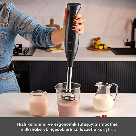 Karaca Mutfak Robotu 2000W Shiny Black