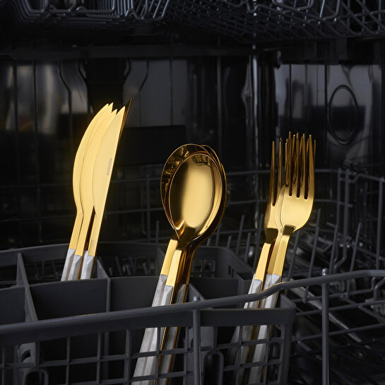 Karaca Arete Gold 6 Kişilik 18 Parça Çatal Kaşık Bıçak Takımı 