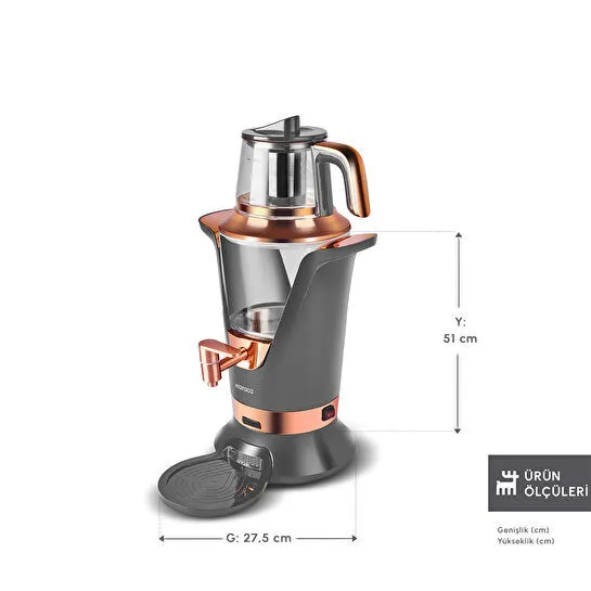 Karaca Maxiva 1651 Semaver Antrasit