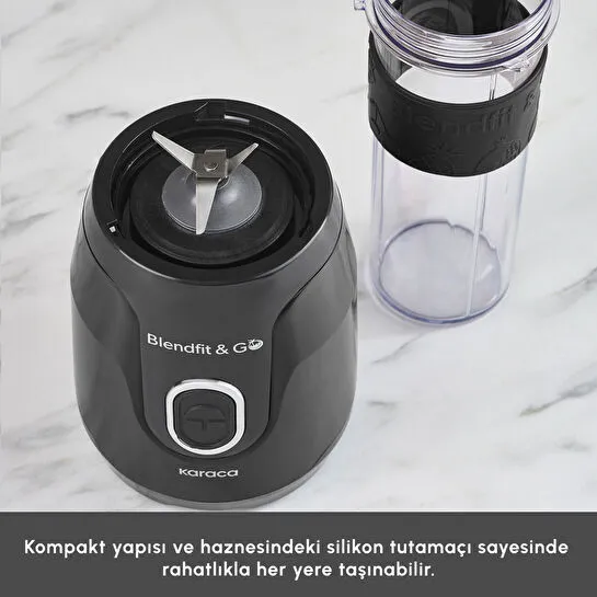 Karaca Blendfit Go Personal Kişisel Smoothie Blender Black