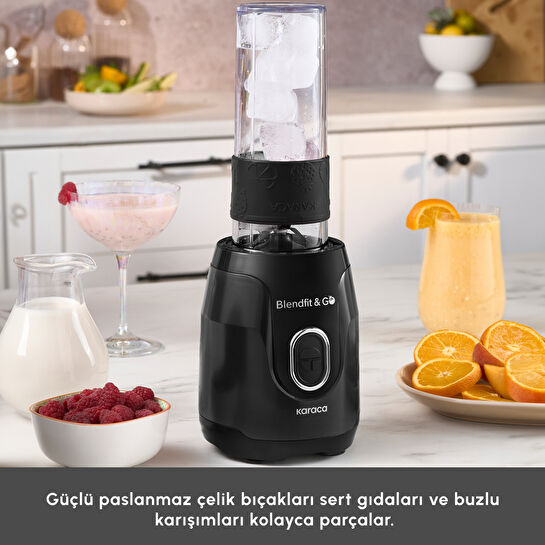 Karaca Blendfit Go Personal Kişisel Smoothie Blender Black